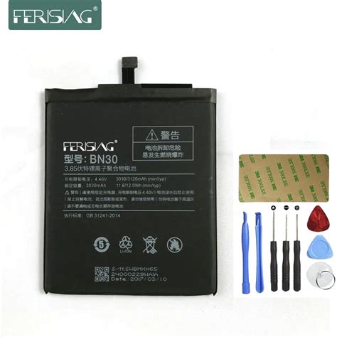 9yph|ISUNOO BN30 Battery 3030mAh for Xiaomi Redrice 4A Hongmi .